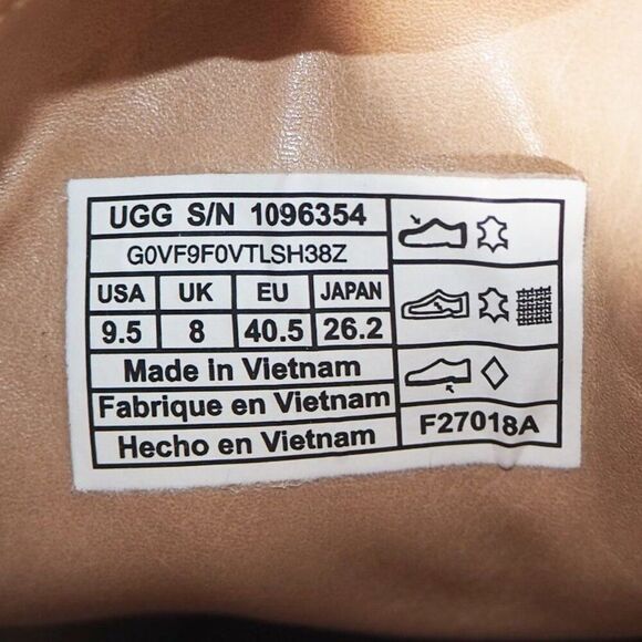 UGG Luci Metallic Leather Mule Slides Gold 1096354 Women's 9.5 - Picture 10 of 11